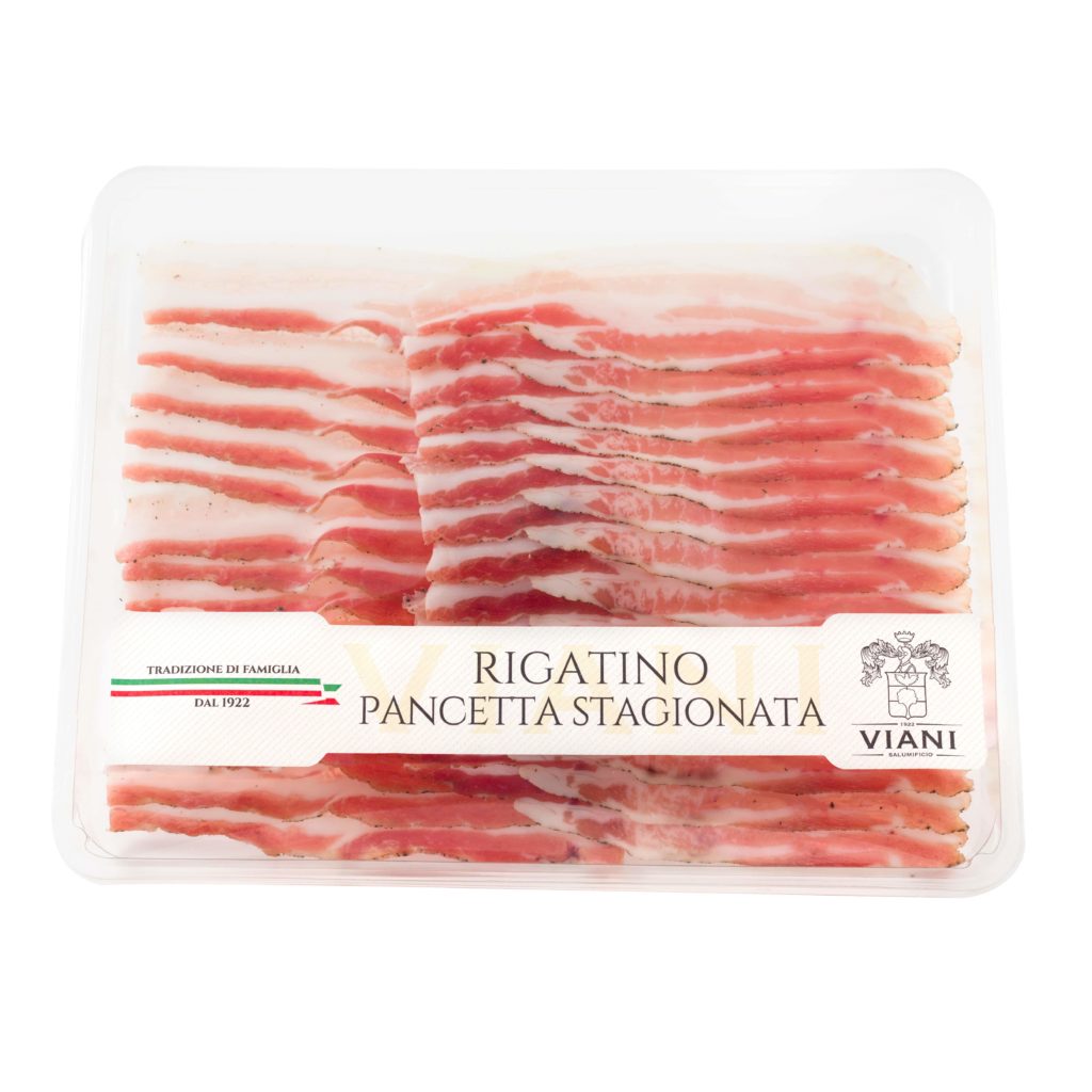 Rigatino Pancetta stagionata Salumificio Viani